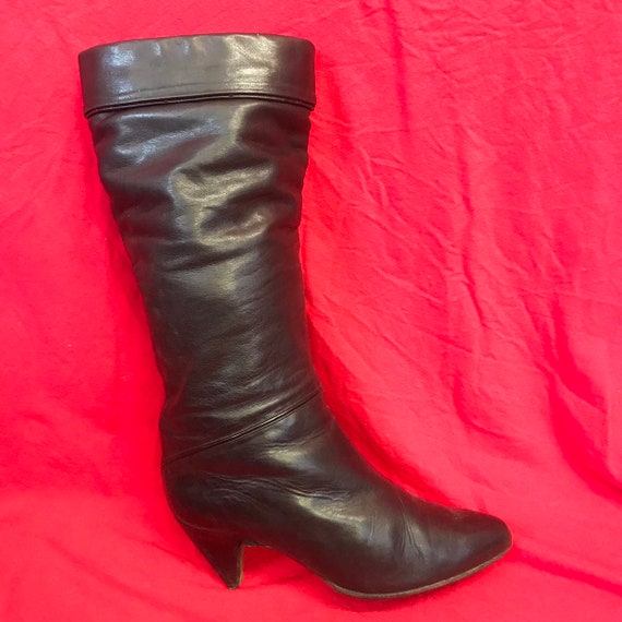 Women’s 6 vintage Italian made fur lined stiletto