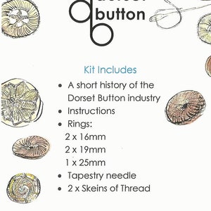 Dorset Button Starter Kit How to make a Dorset Cartwheel Button. Ideal for beginners. image 2