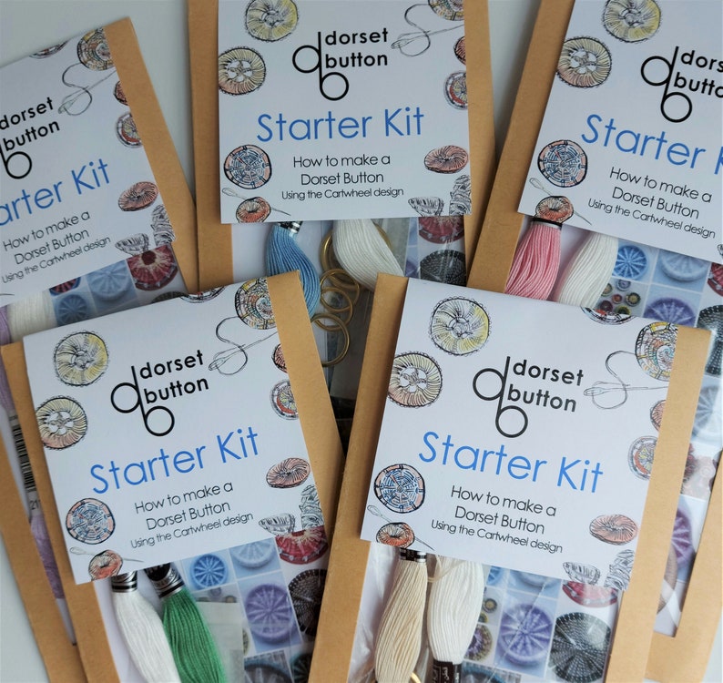 Dorset Button Starter Kit How to make a Dorset Cartwheel Button. Ideal for beginners. image 1