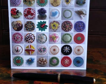 Dorset Button Greeting Card - In Praise of the Humble Singleton