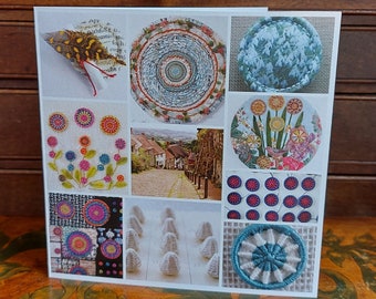 Dorset Button Greeting Cards - collection of contemporary work by Anna McDowell textile artist