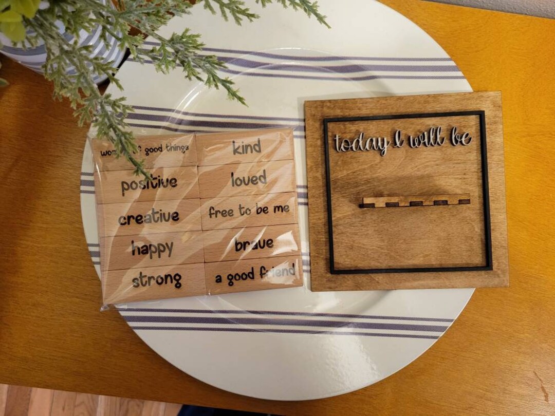 Affirmation Board (1/8" Laser Cutting File) File Download, SVG and PNG ...