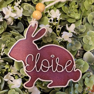Easter Bunny Basket Tag SVG and PNG File Download, Glowforge Seller File, Best Selling SVG Files, Laser Cut Wood File Download