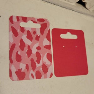 Carte de boucle d’oreille SVG et PNG Téléchargement de fichiers, Fichier Silhouette ou Cricut, Téléchargements de papier de carte ou de bois laser, Téléchargements de fichiers de découpe