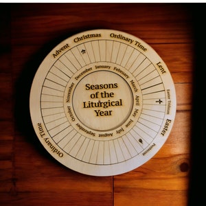 Catholic Liturgical Calendar Board File Download, SVG and PNG File Format, Catholic Preschool and Religious Education Teaching Tools