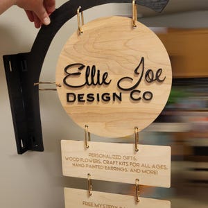 Descarga de archivo SVG de letrero de carpa - Letrero de carpa colgante para máquinas láser - Letrero de madera de 0,6 cm para eventos de mercado
