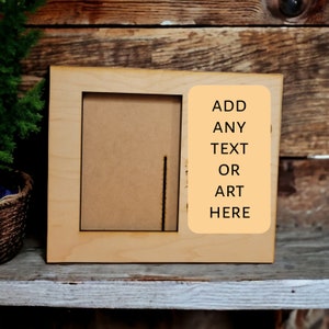 5 x 7 Portrait Photo Frame SVG and PNG File Download, Laser File Download, Wooden Photo Frame File Download