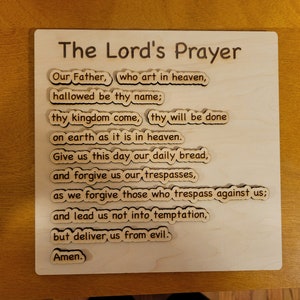 Our Father Puzzle SVG and PNG File Download, The Lord&#39;s Prayer Puzzle File Download