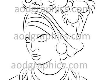 African Coloring Etsy