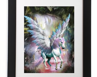 Fantasy,pegasus art,flying horse,pretty horse,horse paintings,fantasy paintings
