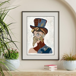 Steampunk Lady Art Print