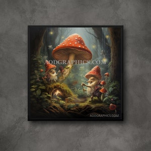 Printable Mushroom Gnome Collection