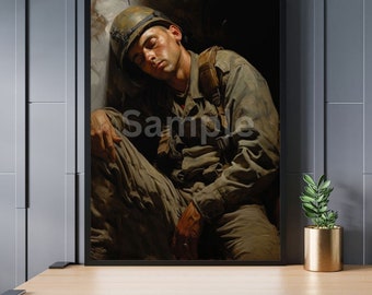 Sleeping Soldier Print