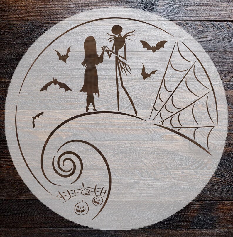 Nightmare Before Christmas Stencil Jack Stencil Boogie Etsy