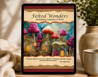 Felted Wonders: Enchanting Creatures in Wool E-book, Needle Felting Inspiration eBook, Fantasy Animals, Magical Creatures, Wool Art Designs