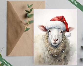 Sheep Christmas Cards (12 cards)