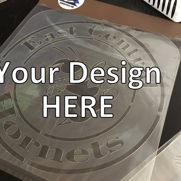 Custom Spray Painting Logo Stencil Etsy