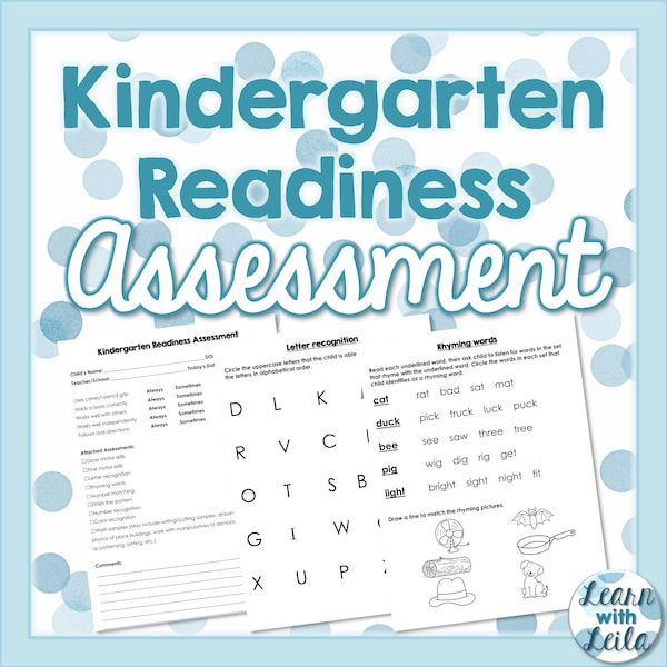 Kindergarten Readiness Assessment