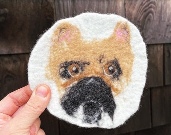 Custom Wool Felt Dog Portrait
