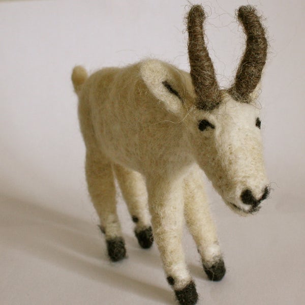 Needle Felted Goat Etsy