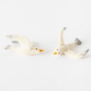 Needlefelted Seagull Ornament image 4