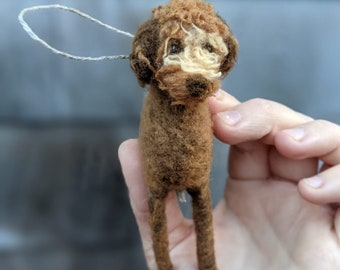 Custom Needlefelted Dog Portrait // Pet Portrait