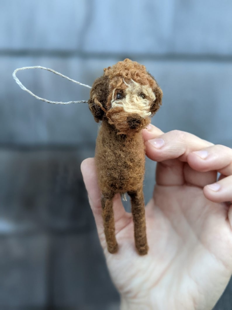 Custom Needlefelted Dog Portrait // Pet Portrait image 1