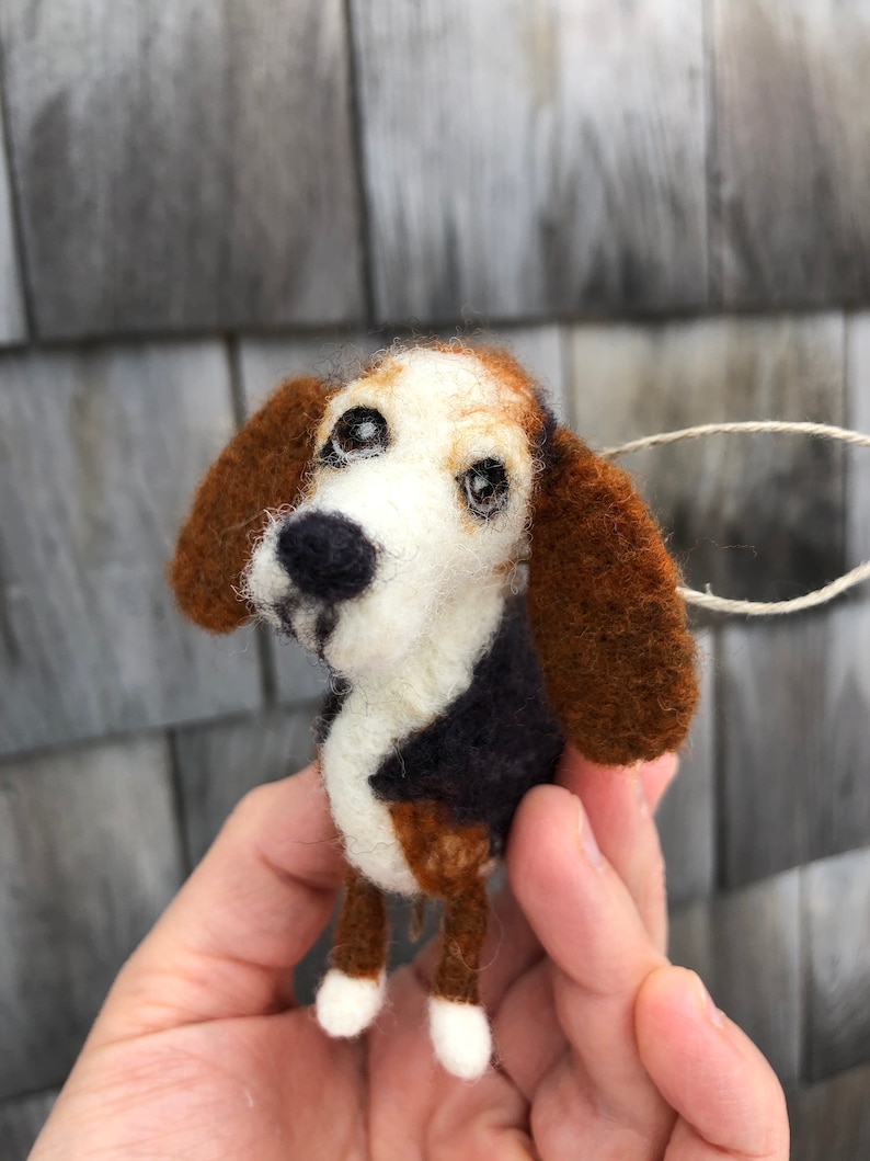 Custom Needlefelted Dog Portrait // Pet Portrait image 3