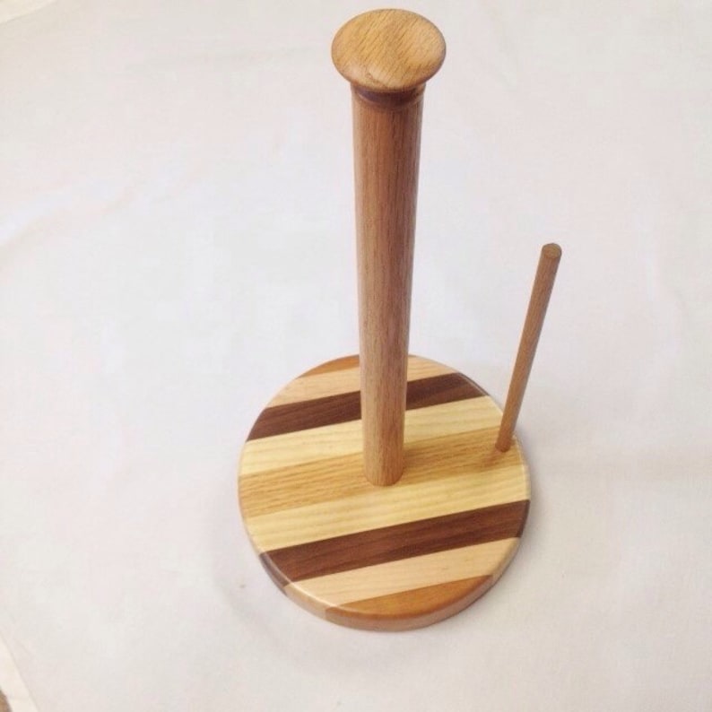 Wooden Paper Towel Holder. Etsy