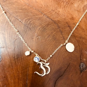 Aum Serenity Symbol Necklace, 14k Gold Filled