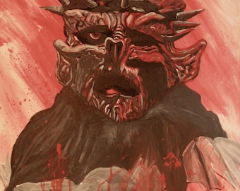 Print from original painting of Oderus Urungus of GWAR