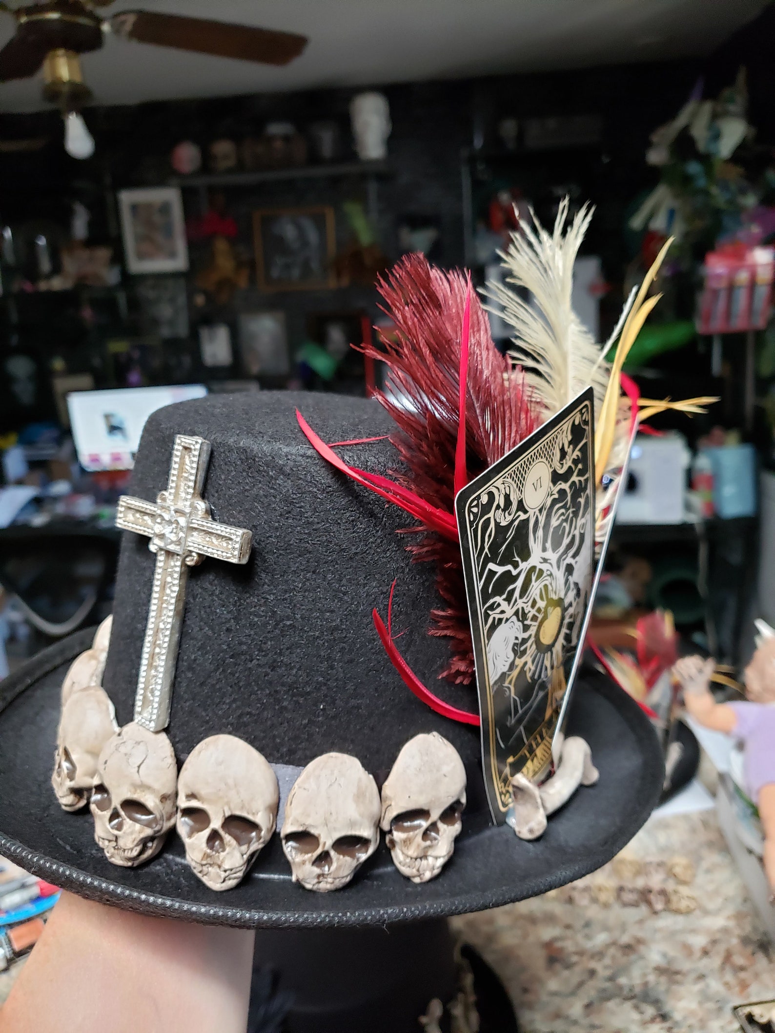 Voodoo Top Hat and Staff Etsy