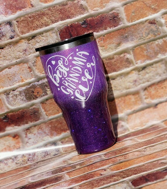 Grandma Glitter Tumbler Glitter Tumbler Glitter Cup Best Etsy