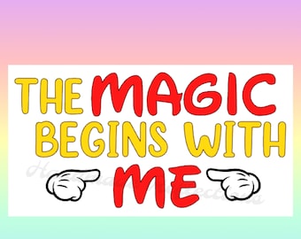 Mickey Mouse Inspired THE MAGIC Begins with Me Bulletin Board / Back to School/ Elementary