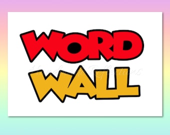 Mickey Mouse Inspired WORD WALL Bulletin Board / Perfect for Back to School