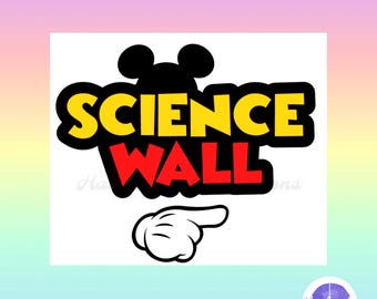 Mickey Mouse Inspired Science Wall Bulletin Board / Perfect for Back to School
