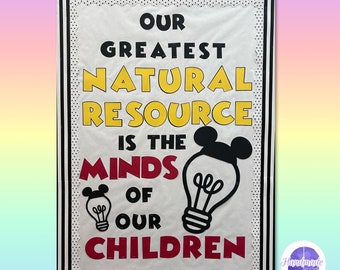 Mickey Mouse Inspired Walt Disney Great Minds Bulletin Board / Perfect for Back to School