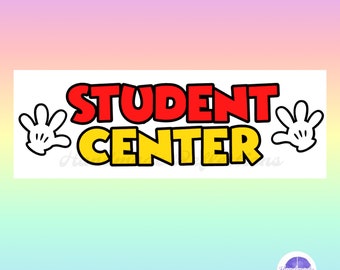 Mickey Mouse Inspired STUDENT CENTER Bulletin Board / Perfect for Back to School