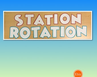 Mickey Mouse Inspired STATION ROTATION Bulletin Board / Back to School/ Elementary