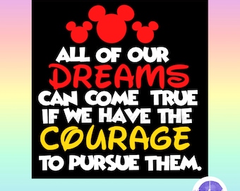 Mickey Mouse Inspired Walt Disney DREAMS COME TRUE Bulletin Board / Perfect for Back to School