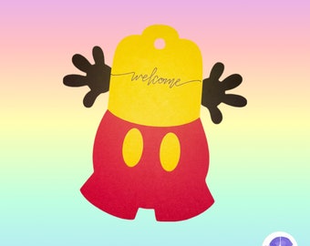 Mickey Mouse Inspired Blank or Welcome Tags Bulletin Board / Perfect for Back to School