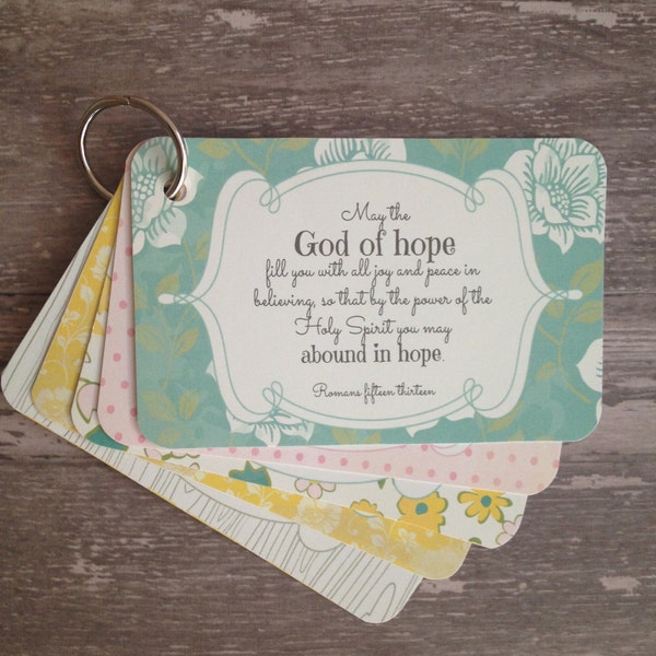 Scripture memory cards for new moms