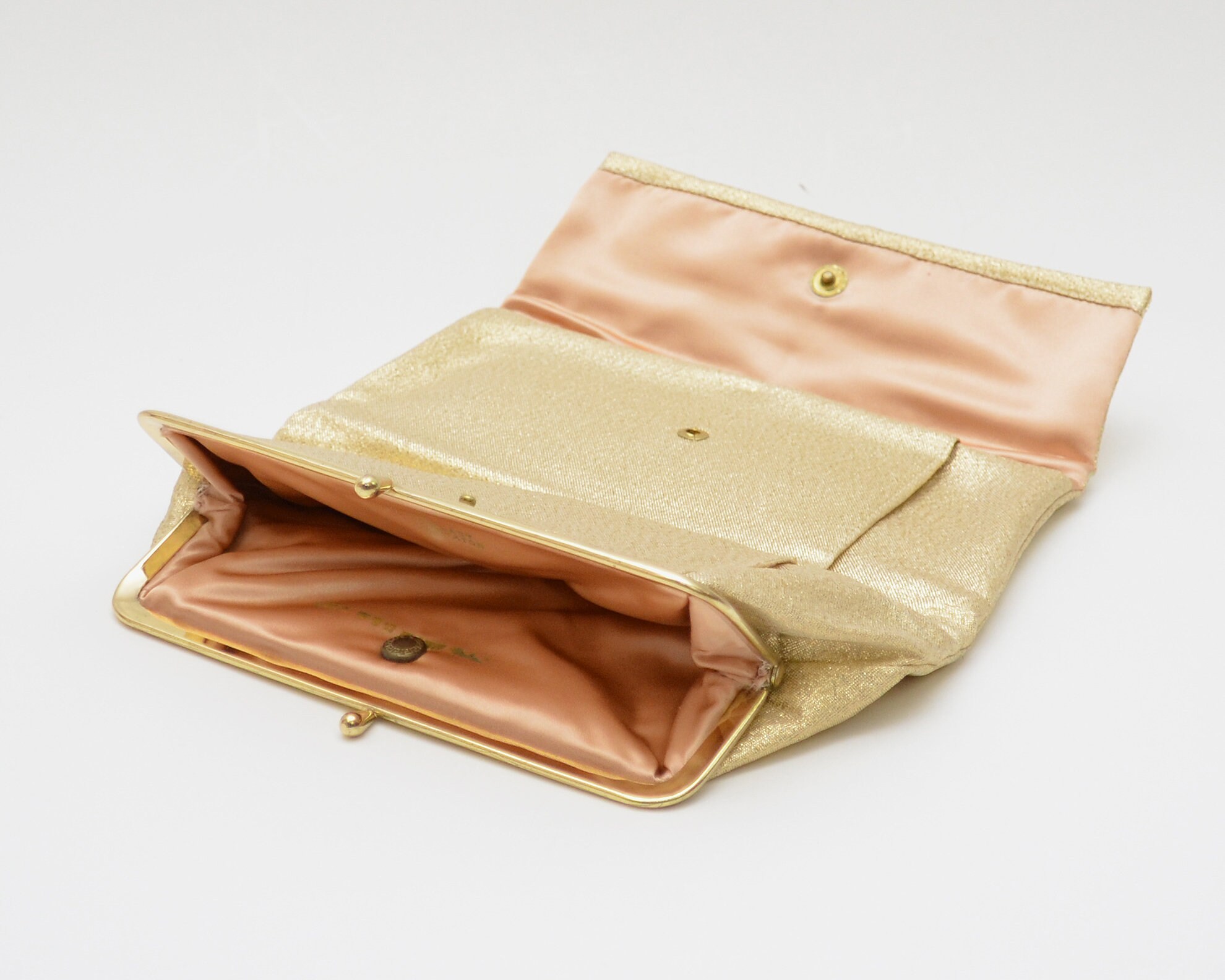 gold lame pocketbook