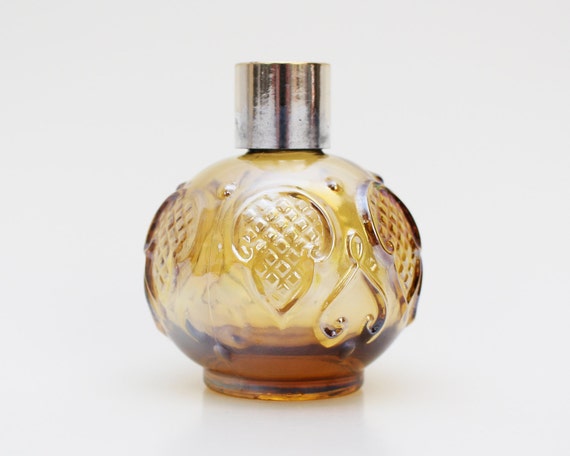 Vintage Perfume Bottle Vanity Decor 1960s Yellow Etsy