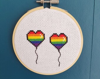 5inch cross stitch pride