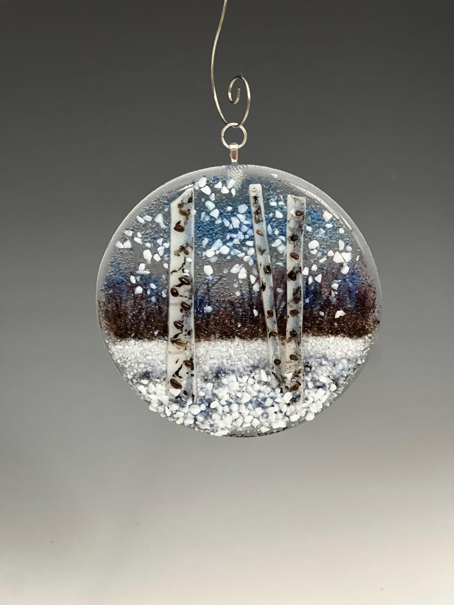 Fused Glass Ornament Scenes for Christmas or to Enjoy All Year