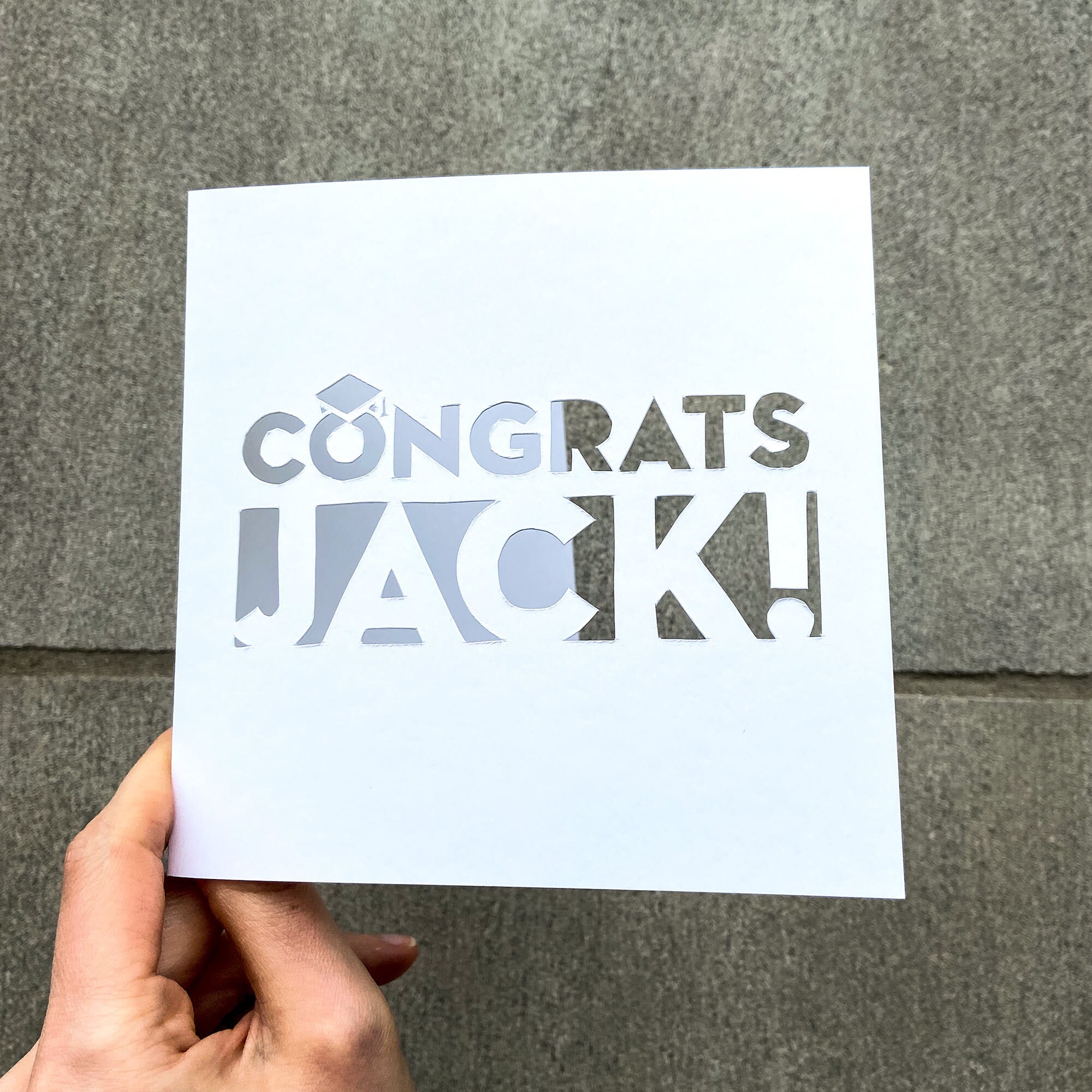 Custom Congratulations Card Personalized Graduation Cards - Etsy