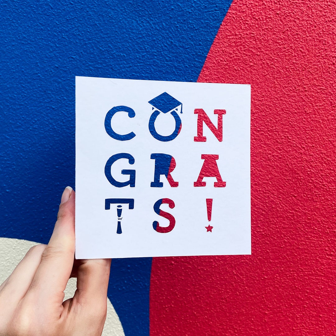 Congrats Grad Card, College Graduation, Congratulations Card, High ...