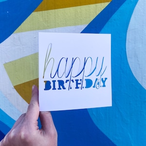Hand Cut Birthday Card, Birthday Greeting Card, Bday Card for Daughter, Gif for Husband, Happy Birthday Card, Gift for Birthday Girl image 3