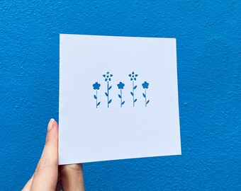 Flowers Card, Just Because Card, Gift for Grandma, Spring Cards, Plant Lover Gift, Green Thumb, Mother's Day Card, for Sister, Hand Cut Card